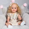 KEIUMI 55 CENTIMETRI Pieno Del Corpo Del Silicone Bambola Reborn Baby Impermeabile Handdetailed Pittura Radicata Fibra Dei Capelli Bambole Della Principessa Per Le Ragazze 220707