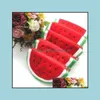 Andere huishoudelijke zonsondergenerden huizentuin nieuwe pluche rode watermeloen munt portemonnee portemonnee zakje tas cosmetische houder drop levering 2021 qgxmh