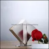 Tissue Boxes Napkins Table Decoration Accessories Kitchen Dining Bar Home Garden Stainless Steel Holder Kitchen Napkin Paper Towel Shelf