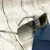 Vintage Square Aviation Solglasögon 0259Gold Frame Brown Gradient Lens Attitude Pilot Sun Glasögon för män Eglas med låda med låda