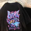 Bratz T 셔츠 여성 대형 Tshirt Tshirt Aesthetic Harajuku Y2K Tops 남자 스트리트웨어 검은 색 캐주얼 100% 면화 슬리브 Tshirt 220607