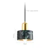 Lampy wiszące nordyckie marmur żyrandol nadaje się do sypialni bar restauracyjnej gospodarstwa domowego wiszące poddasze e27pendant