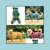 Fournitures de vêtements pour chiens Pet Home Garden New Cat Raincoat Vêtements Chiot Glisten Bar Hoody Vestes de pluie imperméables Drop Livraison 2021 Fpmcf