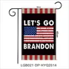 Stock Lets Go Brandon Garden Flag 30x45cm USA President Biden FJB Outdoor Flags Yard Decoration American Flags Banner Ornaments