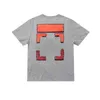 2023 T-shirt da uomo Off T-shirt Fashion Brand Designer Cross magliette Gradient Dissolve Arrow Stampa maniche corte T-shirt estive Bianco