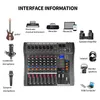 GAX-CT8 Mixer DJ professionale 8 canali 3 con mixer audio Blueteeth audio karaoke alimentazione phantom presa USB 48V