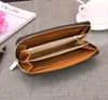 Fashion Mens Women Designer Claking Portefeuille Pu en cuir portefeuille Single Zipper portefeuille Lady Madies Long Classical Purse Card 60017308G