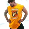 American Sports Basketball Vest heren casual groot t-shirt katoenen vest bodem fitness mouwloos shirt vest