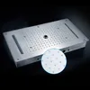Banyo Tavan LED Duş Seti Gömülü Monte Yağış Şelale Masaj Büyük Duş Başlığı Paneli Termostatik Mikser Musluklar