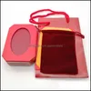 Pudełka biżuterii Opakowanie Wyświetlacz Moda Czerwona kolorowa bransoletka/naszyjnik/pierścień Oryginalne pomarańczowe torby pudełka