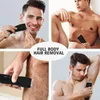 Epilators Men's Electric Groin Pubic Hair Trimmer Body Grooming Clipper for Men Bikini Epilator Rechargeable Shaver Razor
