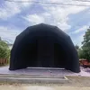 Chapiteau gonflable géant de toit de dôme d'air de tente de couverture de scène gonflable blanche noire pour la représentation extérieure de concert de musique de spectacle