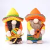 Bee Gnome Scandinavian Dwarf Swedish Doll Guitar Couple Gnome New Bee Shop Window Home Farmhouse Kitchen Decor for Party Favor sxjun23