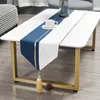 Modern Light Luxury Table Runner Lange Strip van hoogwaardige koffiedecoratiedoek Dust Cover voor tv -kast 32 210 cm 220615
