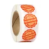 1000pcs 1 cala okrągłe papierowe ręcznie robione oryginalna etykieta klejenia w rolkach produkty komercyjne Etykiety pakietowe zapakowanie pokarmowe naklejki