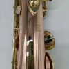 Saxophone soprano professionnel si bémol en bronze phosphoreux plaqué or YSS-875EX structure originale clé abalone sax soprano bicolore