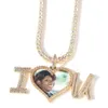 Personalisierte Foto-Halskette für Männer und Frauen, Medaillon-Bild-Anhänger, Hip-Hop-Schmuck, Geschenk