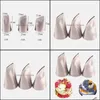 Baking Pastry Tools Bakeware Kitchen Dining Bar Home Garden 3Pcs Rose Diy Icing Pi Tips Sets Nozzles Dhoye