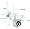WIFI 5MP / 3MP 2MP Tuya Floodlight Courtyard Lighting Camera AI Mobile Detection Outdoor Security Protection CCTV Camera