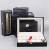 Watch Box 2 3 4 5 6 8 10 Grids PU Leather Case Jewelry Storage Packaging Organizer Display 220624