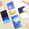 Mini Cute Ocean Series Notebook Wishing Bottle Childhood Fantasy Style Notepad Moon Star Universe Diary Portable Notebook