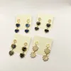Heart Natural Stone Earrings & Bracelets Set Shell Leopard Stones Jewelries new