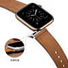 Echtes echtes Lederarmband für Apple Watch iWatch 7 6 5 4 3 Smartwatch Sportarmband Handschlaufe