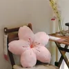 Ins Pink Cherry Petals Pillow Girl Bedroom Living Room Decor Bay Window Floor Seat Cushion Plush Tatami Blossom 220628