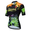 2024 Maillot de cyclisme de triathlon de vache pour femmes Maillot de VTT à manches courtes Maillot de vélo Maillot de descente Pro Team Tricota Vêtements de vélo de montagne