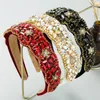 Luxury Color Rhinestone Snowflake Headband Fashion Hair Accessories Women Trend Shiny Hairband Hair Band Girl Headwear