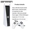 أحدث ظهور PS5 Game Game Station 5 USB Wired Video Game Console مع 200 لعبة كلاسيكية 8 بت GS5 TV Consola Retro Handheld AV Output DHL