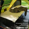 キャンプ家具hooruキャンプベッドアウトドアポータブル折りたたみベッドビーチ旅行用ピクナックシングルスリーピングコットのためのウルトラライトバックパッキングテント