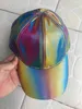 العودة إلى مستقبل Marty McFly Hat Color Change Rainbow Baseball Cap القبعة القابلة للتعديل للرجال والنساء