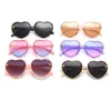 Fashion Brand Heart Kids Sunglasses Children Cute Pink Cartoon Bee Sun Glasses Girls Boys Baby Gradient Eyewear 220705