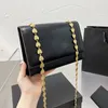 Top quality 2022 new envelope bags OL heart gilded chain golden small square woman's fashion flap bag crossbody shoulder bag oblique y