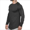 Men Skinny Long sleeves t shirt Gyms Fitness Bodybuilding Superelastic shirts male Jogger workout Sportswear tee tops clothing 201116