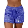 Summer Summen S Shorts Love Cat Claw Drukowanie Elastyczne wysoką talię swobodne sportowe sport