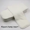 Pororo Organic Hemp Insert 4 طبقات للحفاضات القابلة لإعادة الاستخدام ، قادمة من الحفاضات الماصة للغاية إدراج حفاضات الطفل 220512