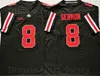 Collegeg Football Ohio Ohio State Buckeyes 8 Trey Sermon Jerseys University 7 CJ Stroud 2 Chris Olave 1 Justin Fields 27 Eddie George 45 Archie Griffin Red Black White Gray