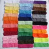 Venta al por mayor 50 unids/lote de alta calidad 15 "niña nacida Top TuTu crochet diadema pelo arco accesorios para el cabello LJ201226