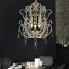 American Vintage Crystal Chandeliers Lights Portage European Franse klassieke droplight home indoor eetkamer slaapkamer corridor balkon galerij hangende lamp