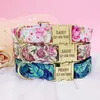 Personalized Dog Collar Nylon Tag Collars Fashion Floral Printed Pet ID Customized Nameplate for For Medium Large s Y200917