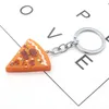 Keychains 1pcs pizza porte-bagages porte-anneau ami amitié bijoux pour femmes hommes clés de noeuds Noël donsychains fier22