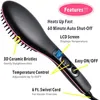 Pro Ceramic StrireatingIrons Electric Hair Straightener Brush Styling Comb Care Massager Simply Fast 220727