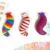Fidget Slug Caterpillar 7.5 inch Decompression Toy Flexible Articulating Stim Articulated Stretch Fidgets Sensory Toys for Autistic Children