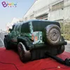 2M Height Outdoor Advertising Inflatable Military Jeep Models Blow Up Simulation Car Vehicle Balloons For Event Decoration With Air Blower Toys Sports