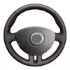 Steering Wheel Covers Black Artificial Leather Car Cover For Clio 3 2008 2009 Dynamics 2010 AccessoriesSteering CoversSteering