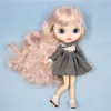 Icy DBS Blyth Doll 16 BJD Toy Natural Skin Shiny Face Kort hår Vit Hud Tan Skin Joint Body 30cm Girl Gift Anime Girls 2205256778155