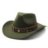 Berretti Four Seasons Uomo Donna Cappelli da cowboy Lana Stile etnico West Banded Copper Coin Decorazione Berretti di alta qualitàBerets BeretsBerets Oliv22