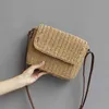 Coréen Enveloppe Type Boucle Magnétique Paille Tissé Sac Une Épaule Messenger Sac Loisirs Solide Sac De Plage 220614